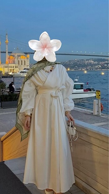 m Beden Beyaz elbise