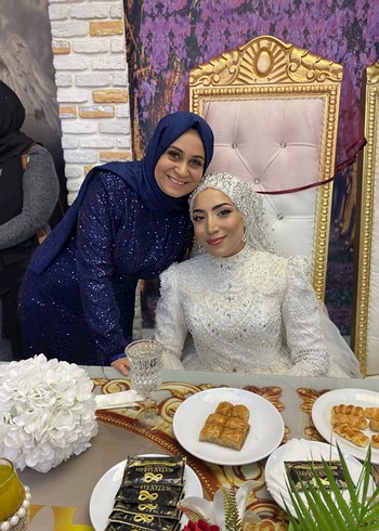 Abiye Lacivert Uzun Kollu Drapeli Abiye Elbise