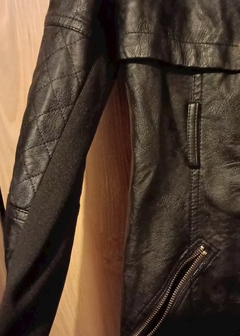 deri uzun mont sıfır ürün çok tarz - Görsel 2