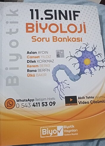 11. SINIF BİYOTİK YAYINLARI SORU BANKASI