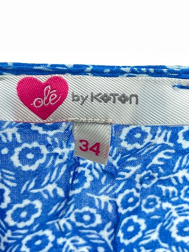 34 Beden mavi Renk Koton Bluz %70 İndirimli.