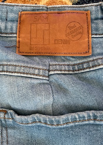 Pastel Mavi Tie-Dye Erkek Kot Pantolon - Görsel 7