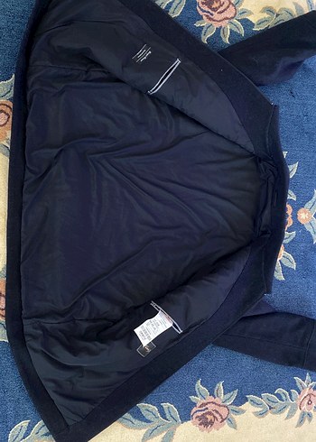 Erkek kaşmir siyah Fermuarlı Ceket kışlık - Görsel 8