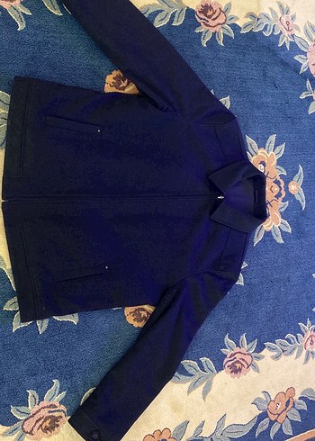 Erkek kaşmir siyah Fermuarlı Ceket kışlık - Görsel 2