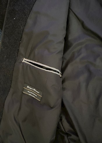 Erkek kaşmir siyah Fermuarlı Ceket kışlık - Görsel 10