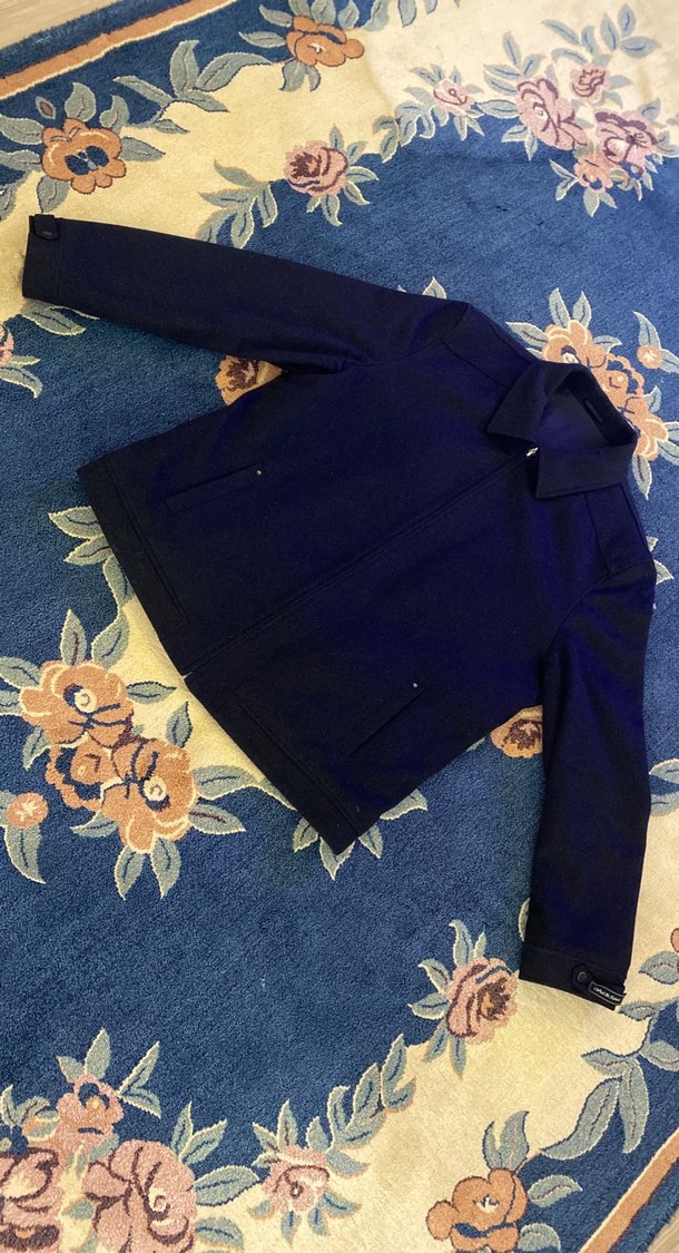 Erkek kaşmir siyah Fermuarlı Ceket kışlık - Görsel 4