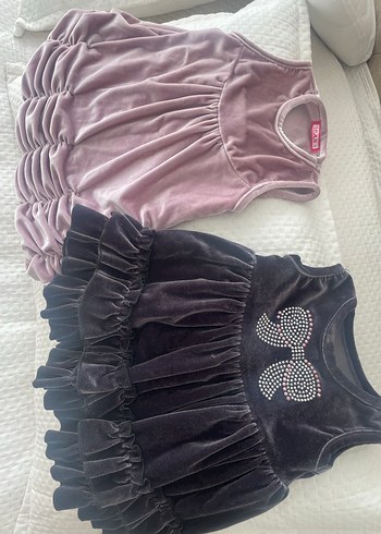 Kız Çocuk Straplez Fırfırlı Gotik Elbise