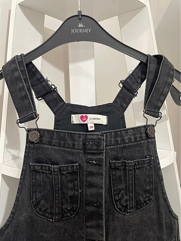 Jean/Kot Salopet Elbise - Görsel 2