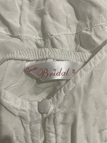 xs Beden beyaz Renk Bridal Serisinden İpekli Şortlu Gecelik