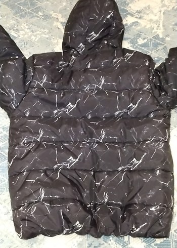 Siyah Kapüşonlu erkek Kışlık Mont - Görsel 5