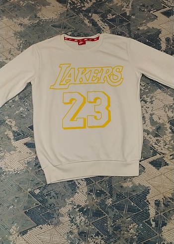 Erkek Beyaz Baskılı Uzun Kollu Sweatshirt - Görsel 2