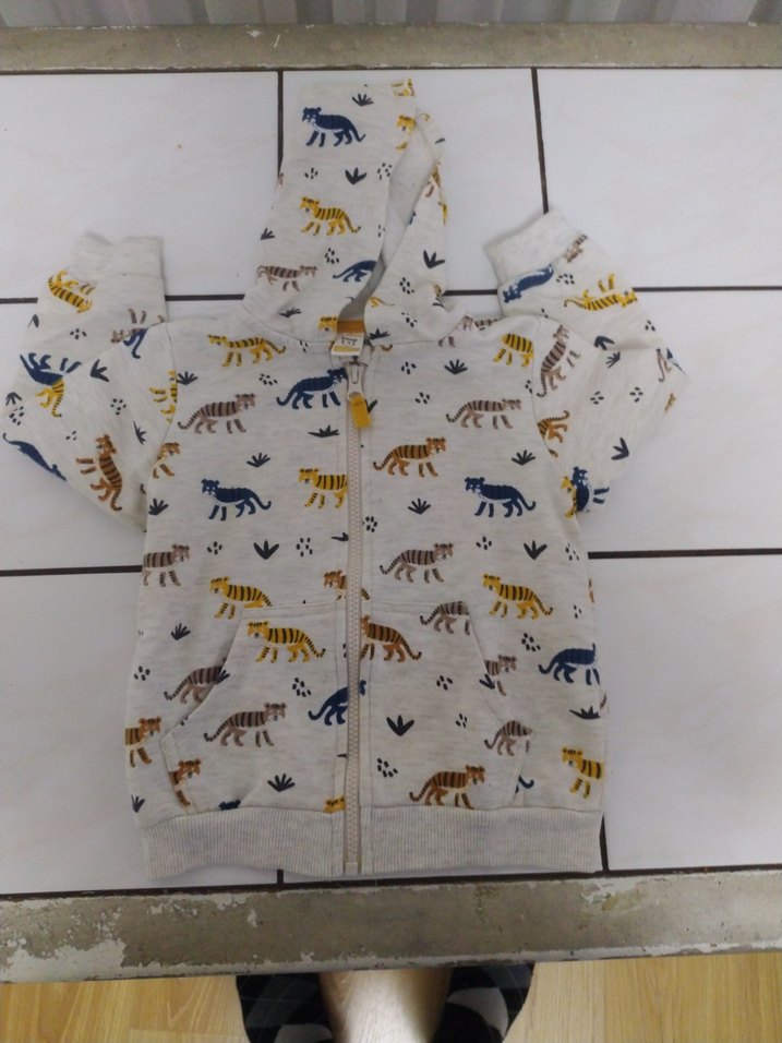 Kapüşonlu Fermuarlı Gri Erkek Sweatshirt - Görsel 3