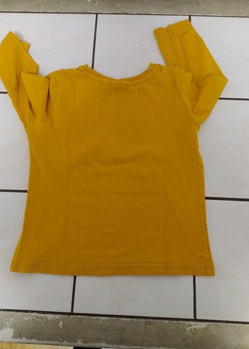 Sarı Erkek Çocuk Uzun Kollu Baskılı Tişört - Görsel 2