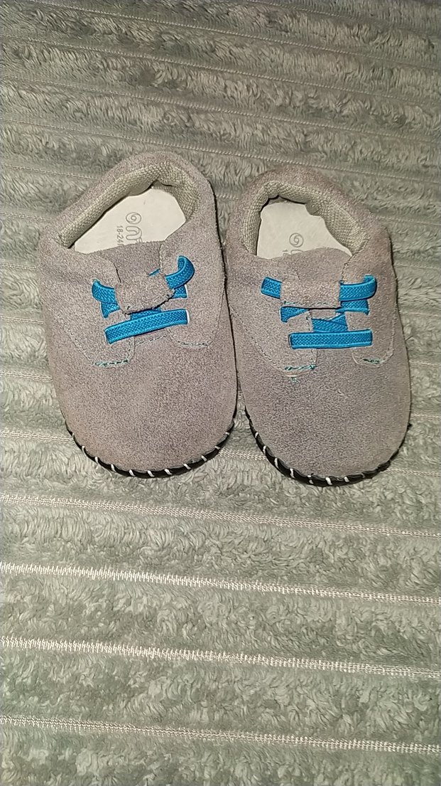 Gri Erkek Çocuk Peluş Ev Terliği - Görsel 2