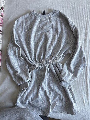 H&M Gri baharlık elbise hm marka