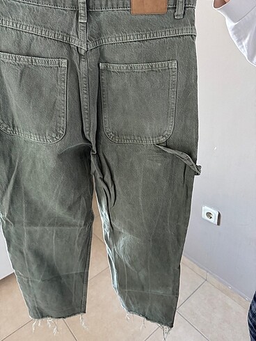 36 Beden haki Renk Koton kot pantolon