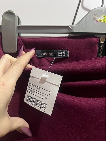 m Beden bordo Renk mini etek