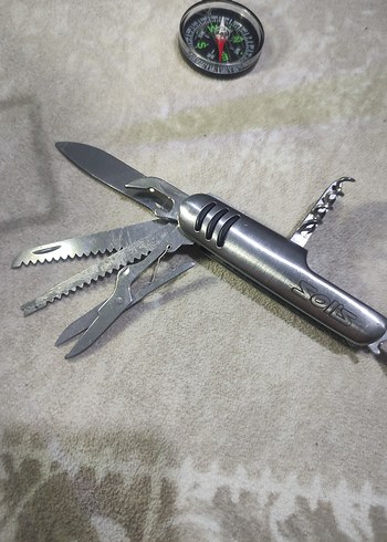 Çok Fonksiyonlu Gri Katlanabilir Çakı - Görsel 4