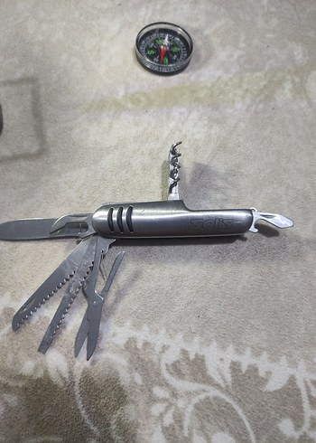 Çok Fonksiyonlu Gri Katlanabilir Çakı - Görsel 2