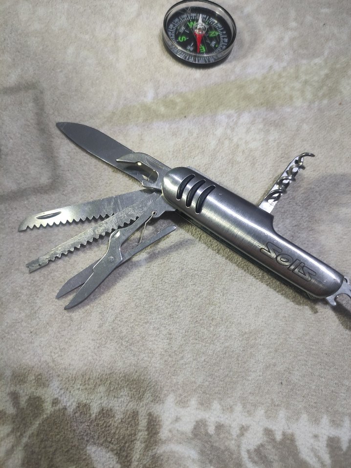 Çok Fonksiyonlu Gri Katlanabilir Çakı - Görsel 4