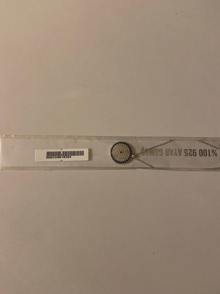 Minimalist sıfır gümüş Kolye - Görsel 2