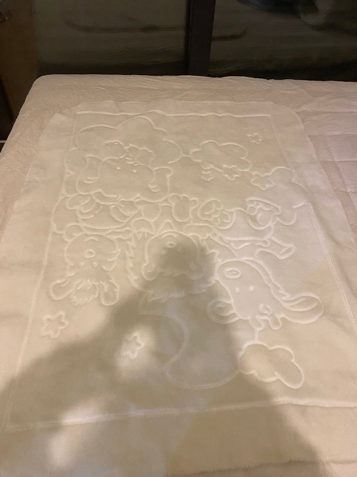 Beyaz Çocuk Battaniyesi, Yumuşak Dokulu - Görsel 2