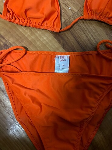 l Beden turuncu Renk Defacto bikini
