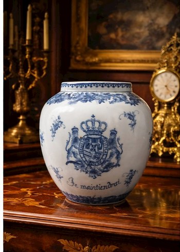 İngiliz markali Kraliyet Arması Porselen Dev Vazo - Görsel 2
