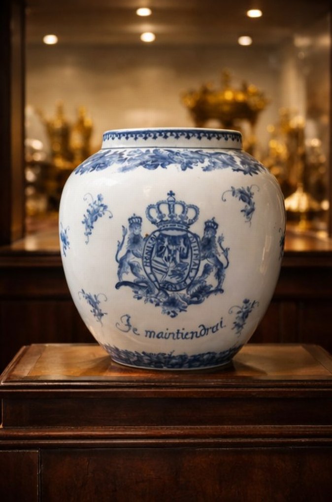 İngiliz markali Kraliyet Arması Porselen Dev Vazo - Görsel 4