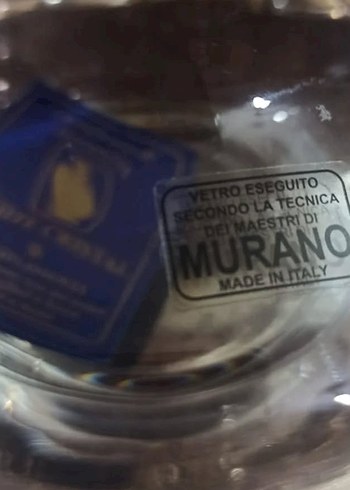 İtalyan Murano Bordo Kapaklı Kristal Sertifikali Vazo - Görsel 4