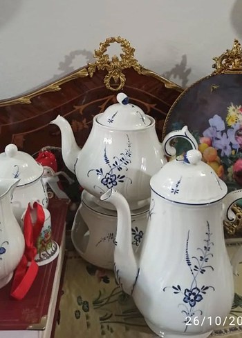 Willeriy & Boch  Lüksemburg Beyaz Çiçek Desenli Porselen Set - Görsel 3