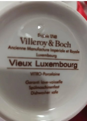 Willeriy & Boch  Lüksemburg Beyaz Çiçek Desenli Porselen Set - Görsel 5