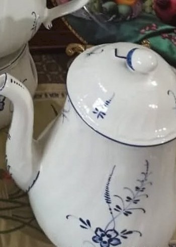 Willeriy & Boch  Lüksemburg Beyaz Çiçek Desenli Porselen Set - Görsel 8