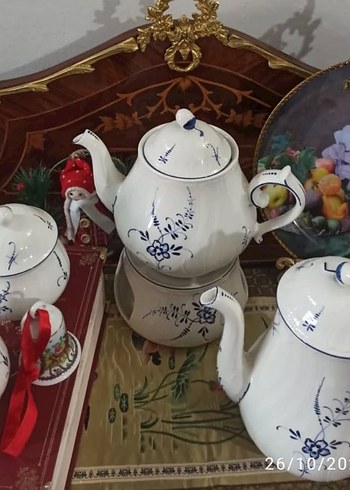 Willeriy & Boch  Lüksemburg Beyaz Çiçek Desenli Porselen Set - Görsel 4