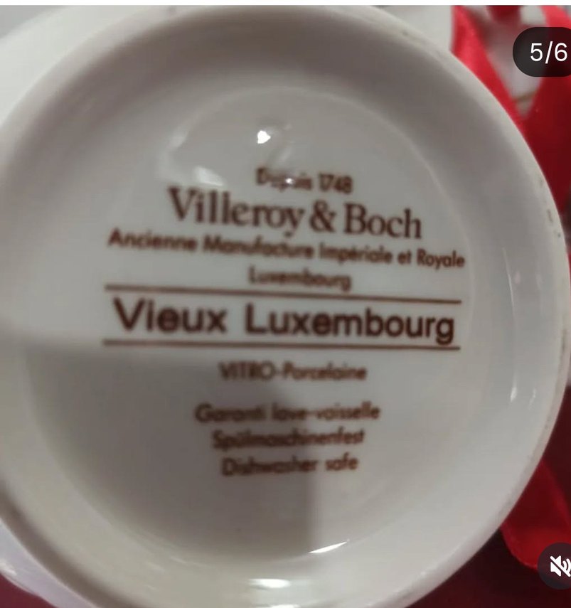 Willeriy & Boch  Lüksemburg Beyaz Çiçek Desenli Porselen Set - Görsel 5