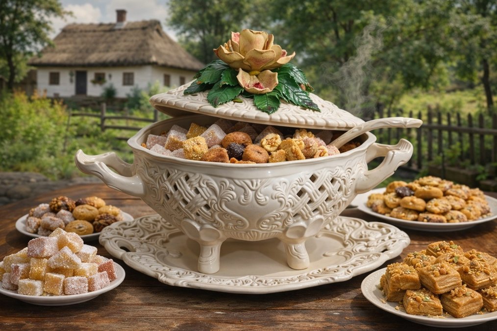 Italyan Kapidamonte  handmade, Çiçek Detaylı Tencere-Vazo - Görsel 2