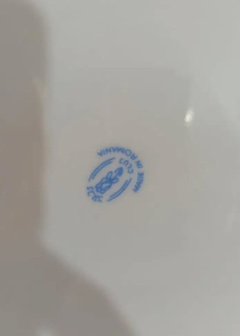 ROMANİYA, Pastel Çiçek Desenli Beyaz Porselen Çorba tenceresi - Görsel 5