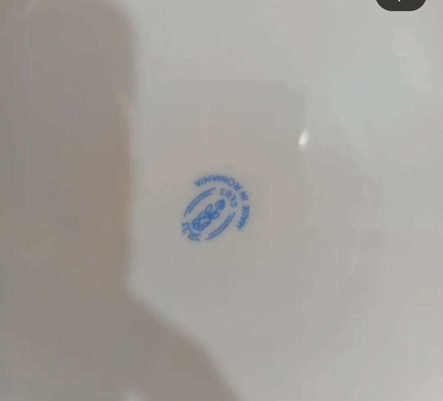 ROMANİYA, Pastel Çiçek Desenli Beyaz Porselen Çorba tenceresi - Görsel 5