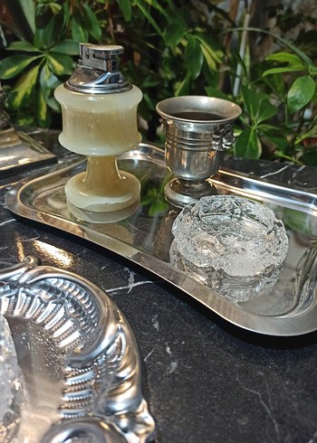 Vintage   Sigara Cakmak  Kristal ,Granit Setleri. - Görsel 8