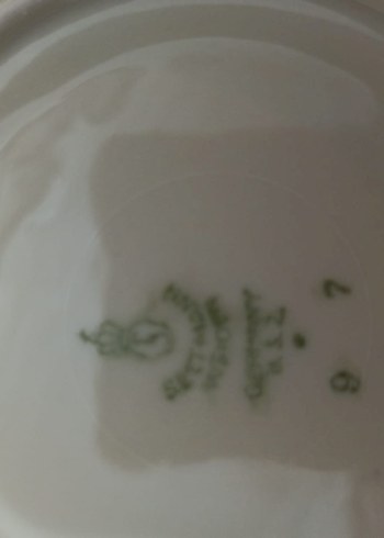 Bavariya,Altın Renkli Dekoratif Cay  Fincani ve Tabak Seti - Görsel 5