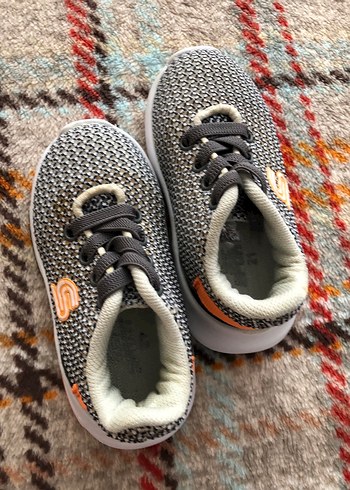 Kinetix Gri Erkek Çocuk Spor Ayakkabı Velcro