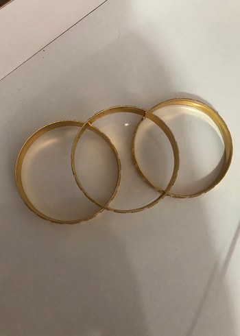 2K Altın Renkli Tokalı Kadın Bilezik