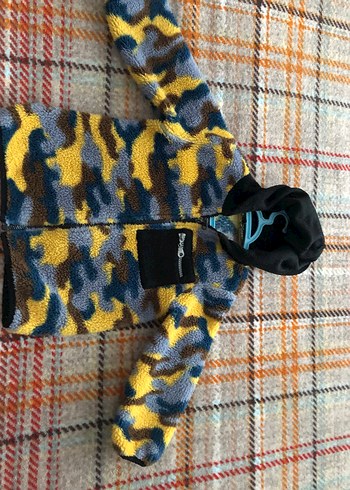 Erkek Çocuk Kapüşonlu Fermuarlı Renkli Ceket - Görsel 5