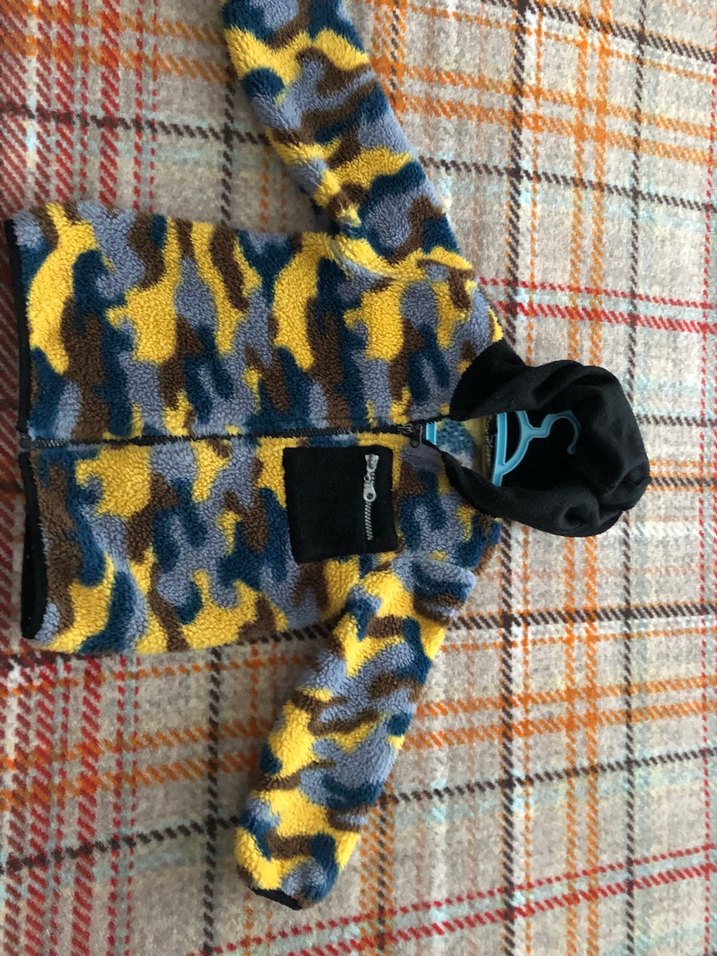 Erkek Çocuk Kapüşonlu Fermuarlı Renkli Ceket - Görsel 5