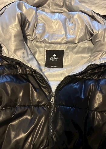 Colins siyah şişme kadın mont - Görsel 3