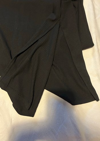 Uzun Siyah Günlük elbise - Görsel 4