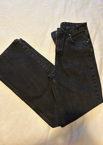 Kadın Siyah Yüksek Bel Boyfriend Jean - Görsel 2