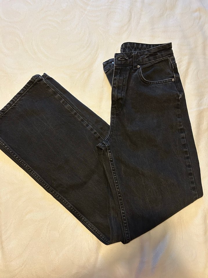 Kadın Siyah Yüksek Bel Boyfriend Jean - Görsel 2