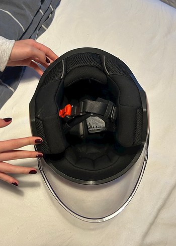 Bej Parlak LS2 Motosiklet Kaskı - Görsel 5