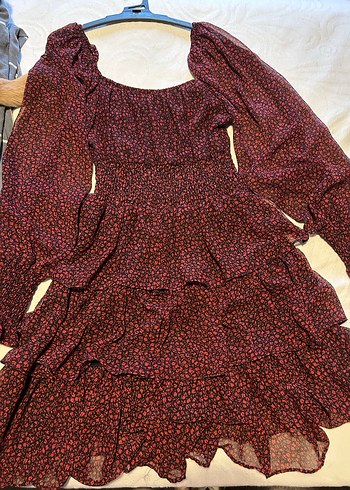 cicek desenli elbise - Görsel 4